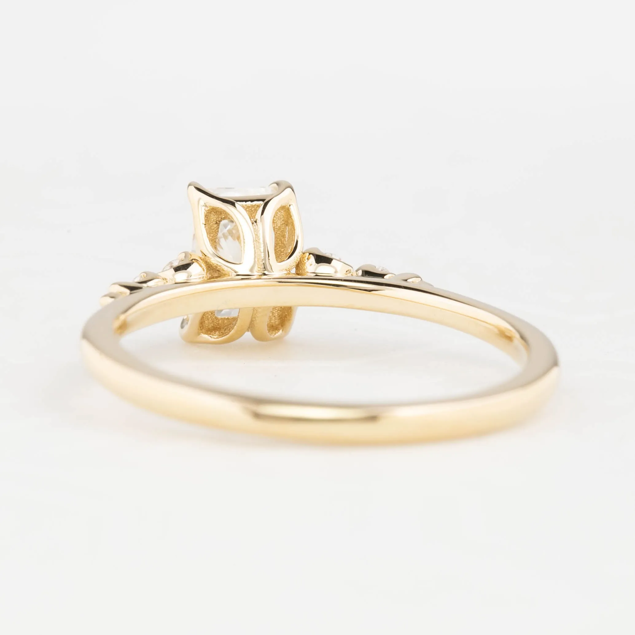 Estel Luxe Ring 0.71ct Radiant Diamond, 14K Yellow Gold, GIA Certified (One of a kind)