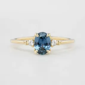 Estel Ring - 0.96ct Blue Green Montana Sapphire (One of a kind)