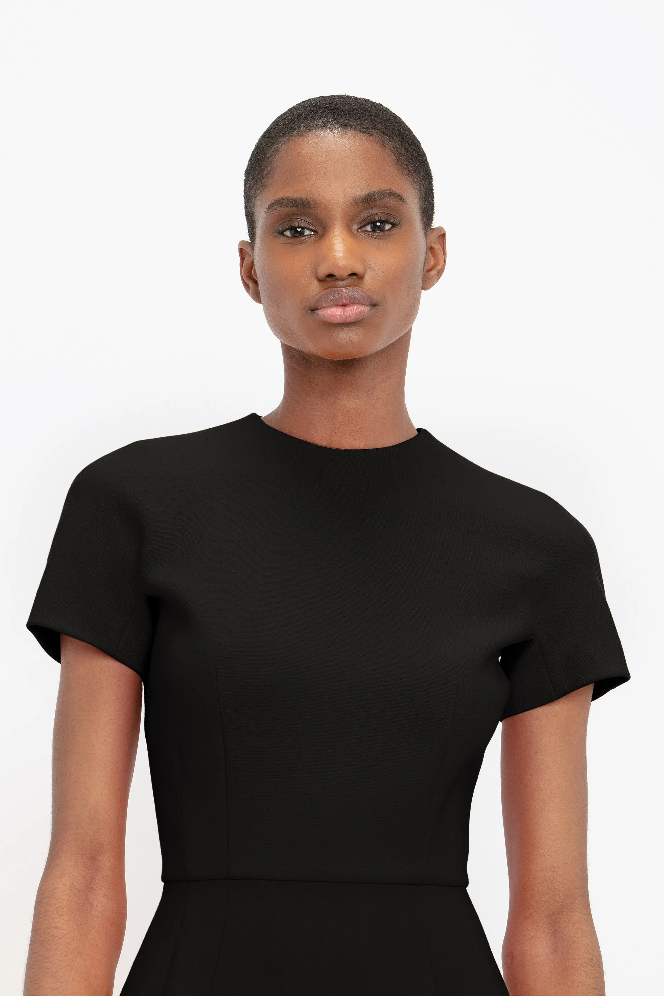 Fitted T-Shirt Dress In Black