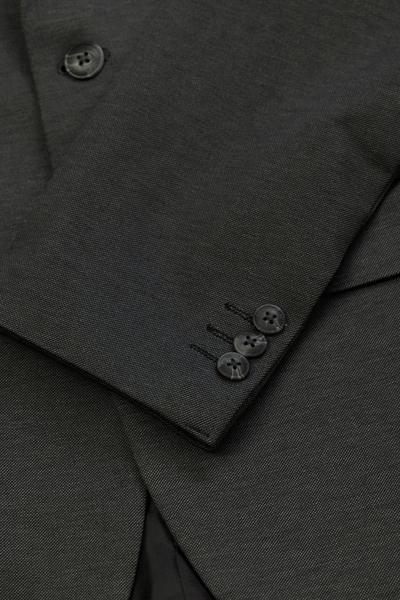 Formal Finesse Steel Grey Suit Blazer