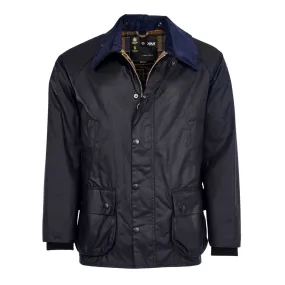 Giubbino Uomo Barbour Bedale Wax Jacket Blu Navy