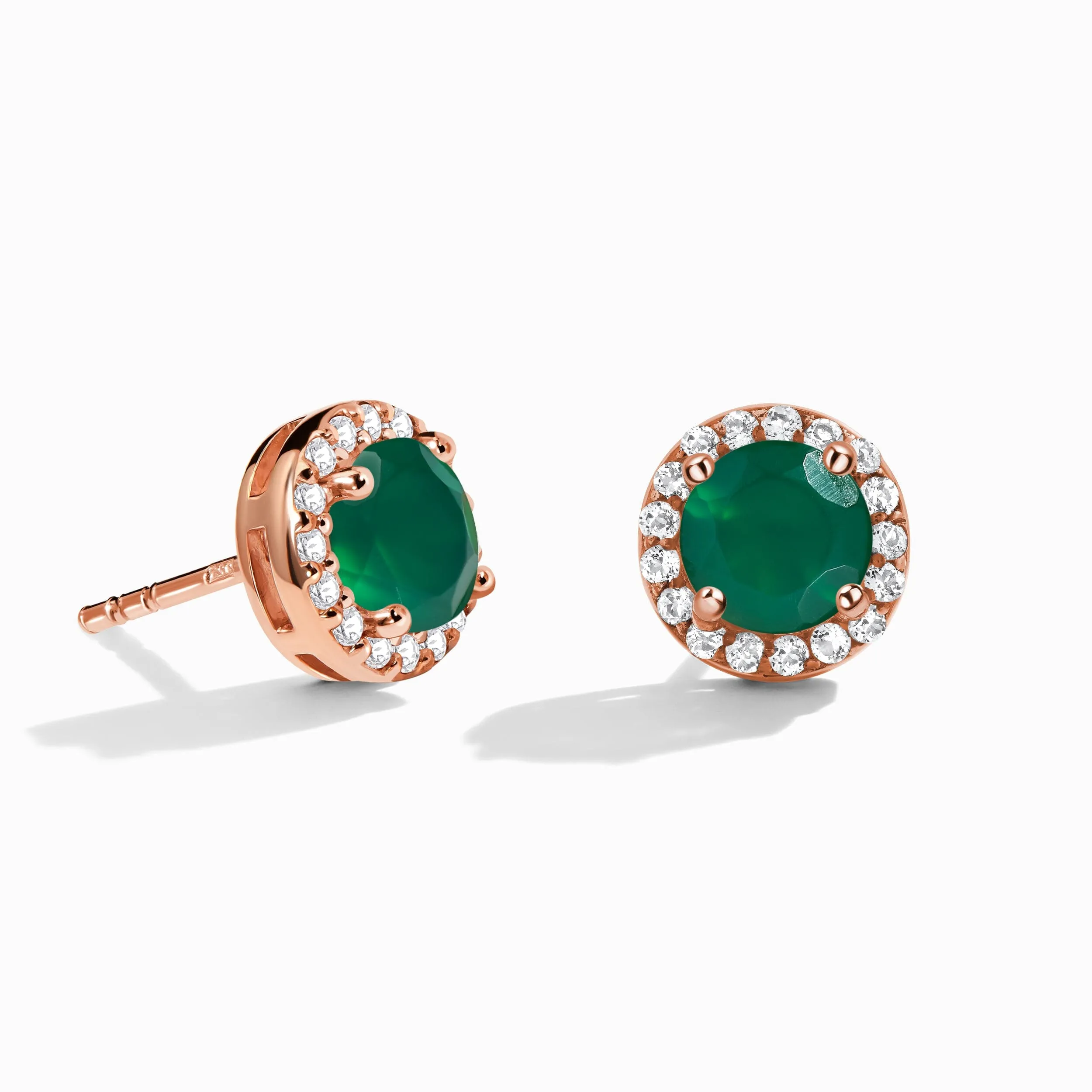 Green Onyx Venus Studs - May Birthstone