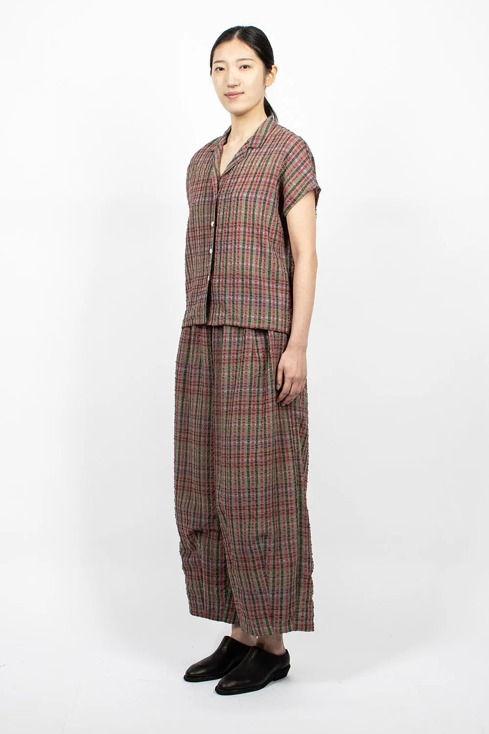 H.D.P. Pant Green  Plaid