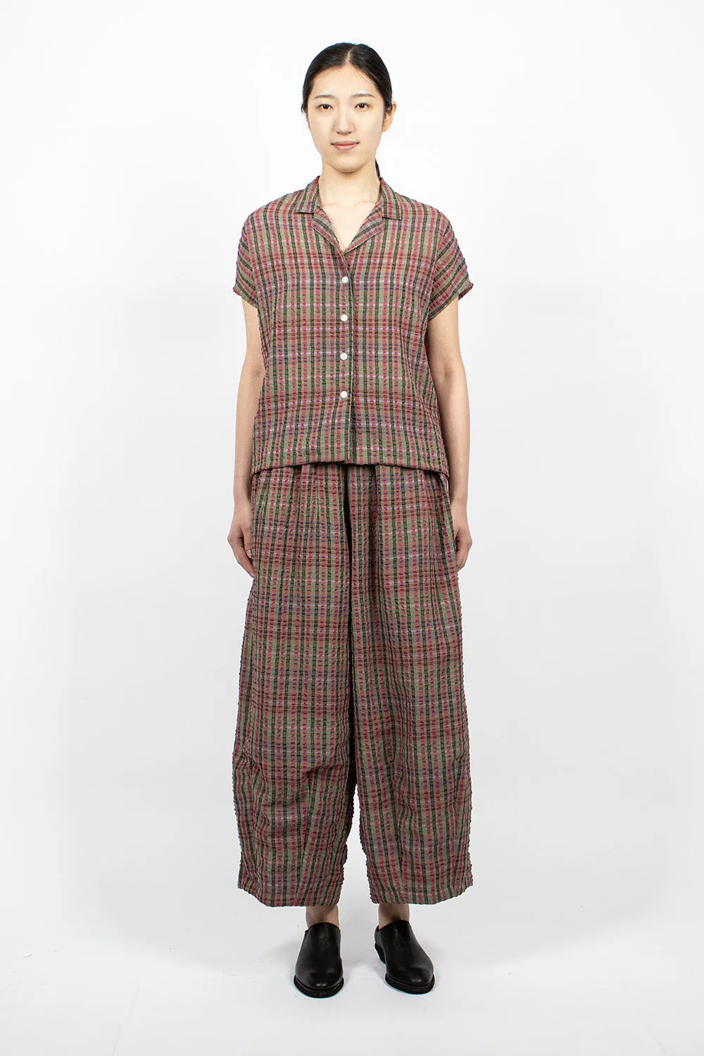 H.D.P. Pant Green  Plaid