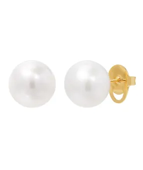 Honora 14K Gold or Sterling Silver Ming Pearl Stud Earrings