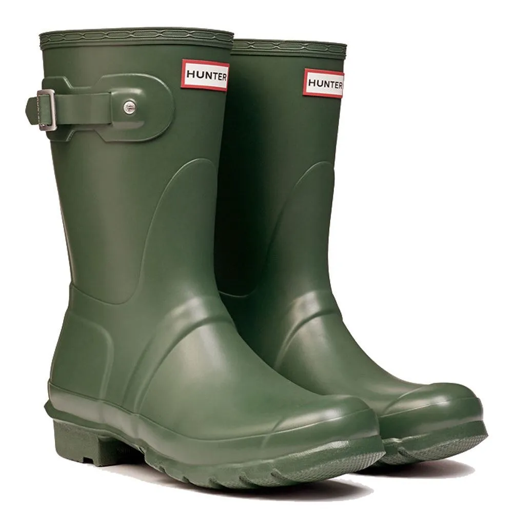 Hunter Original Short Green Womens Boots - UK 7