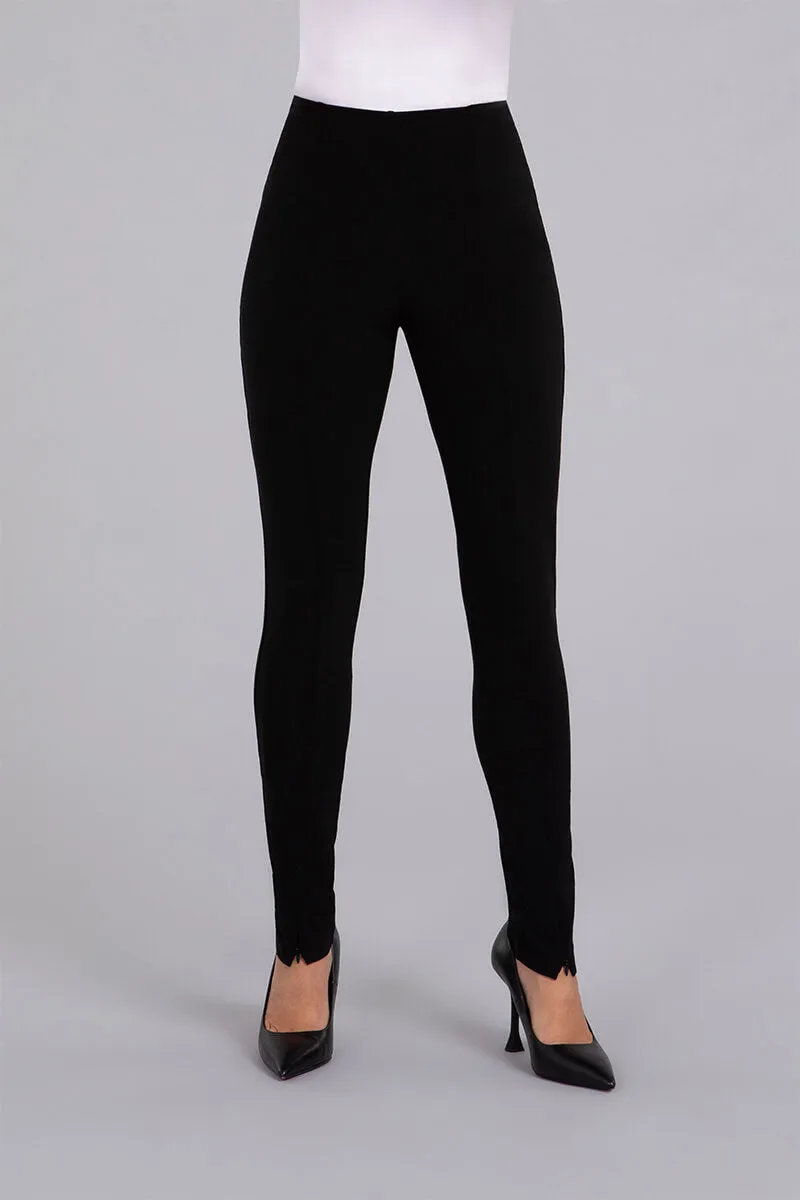 Invisible Zip Narrow Pant | Black