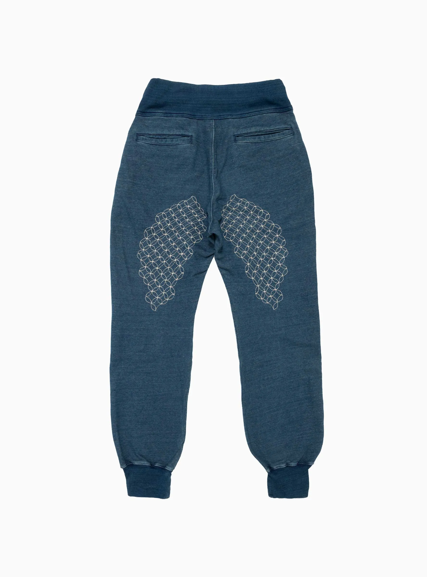 Kapital Indigo Cotton Fleece Sweatpants