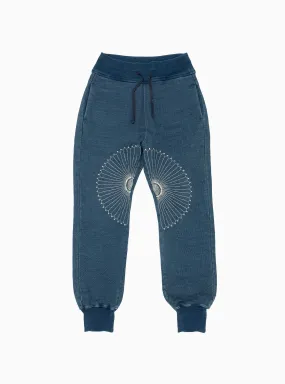 Kapital Indigo Cotton Fleece Sweatpants