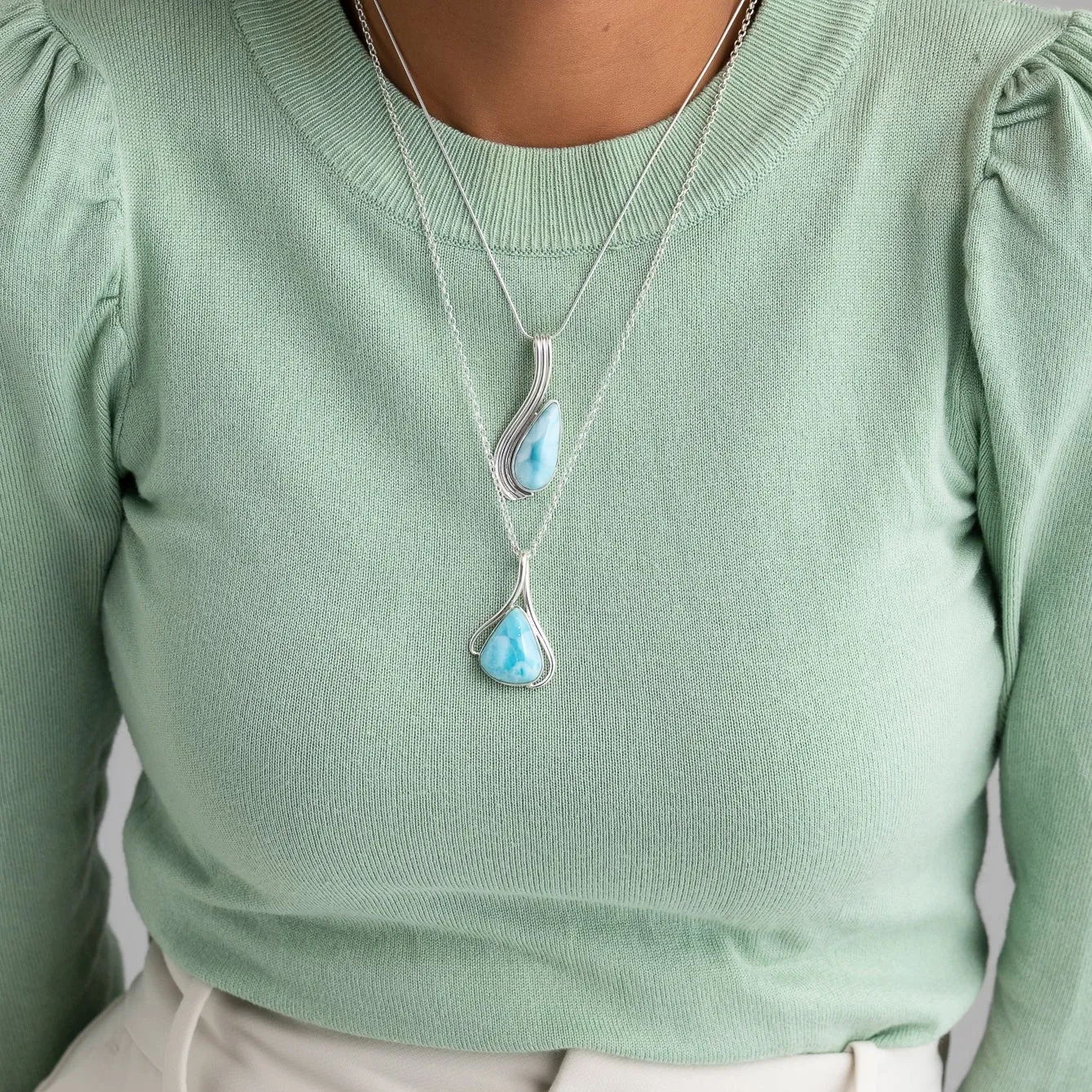 Larimar Pendant Emilia