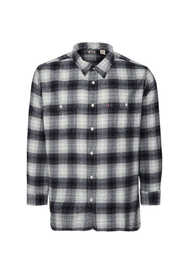 Levi's long-sleeved men's flannel shirt 19573-0171 tyrone black agate-nero 