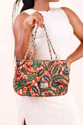 LORIDE African Print Midsize Bag