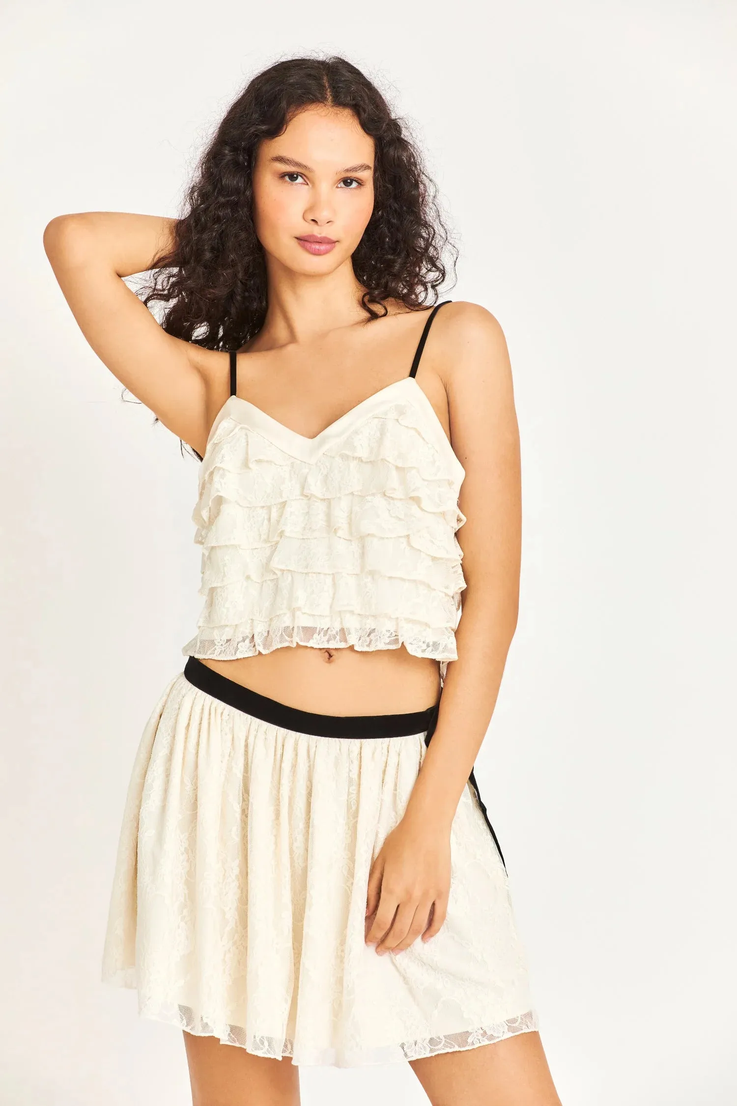 LOVE SHACK FANCY Malt Crop Top