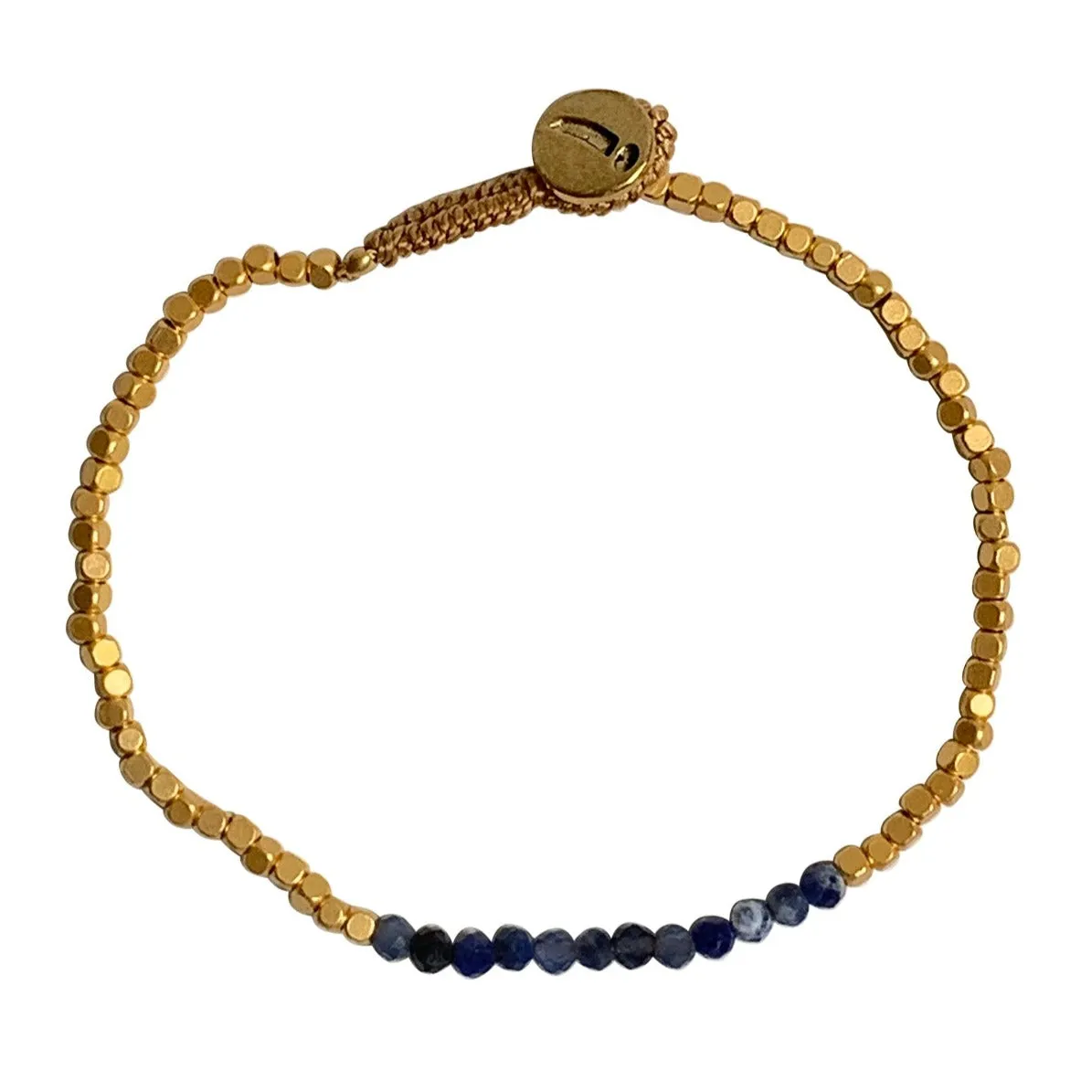 LULU FLASH GOLD BLUE SODALITE