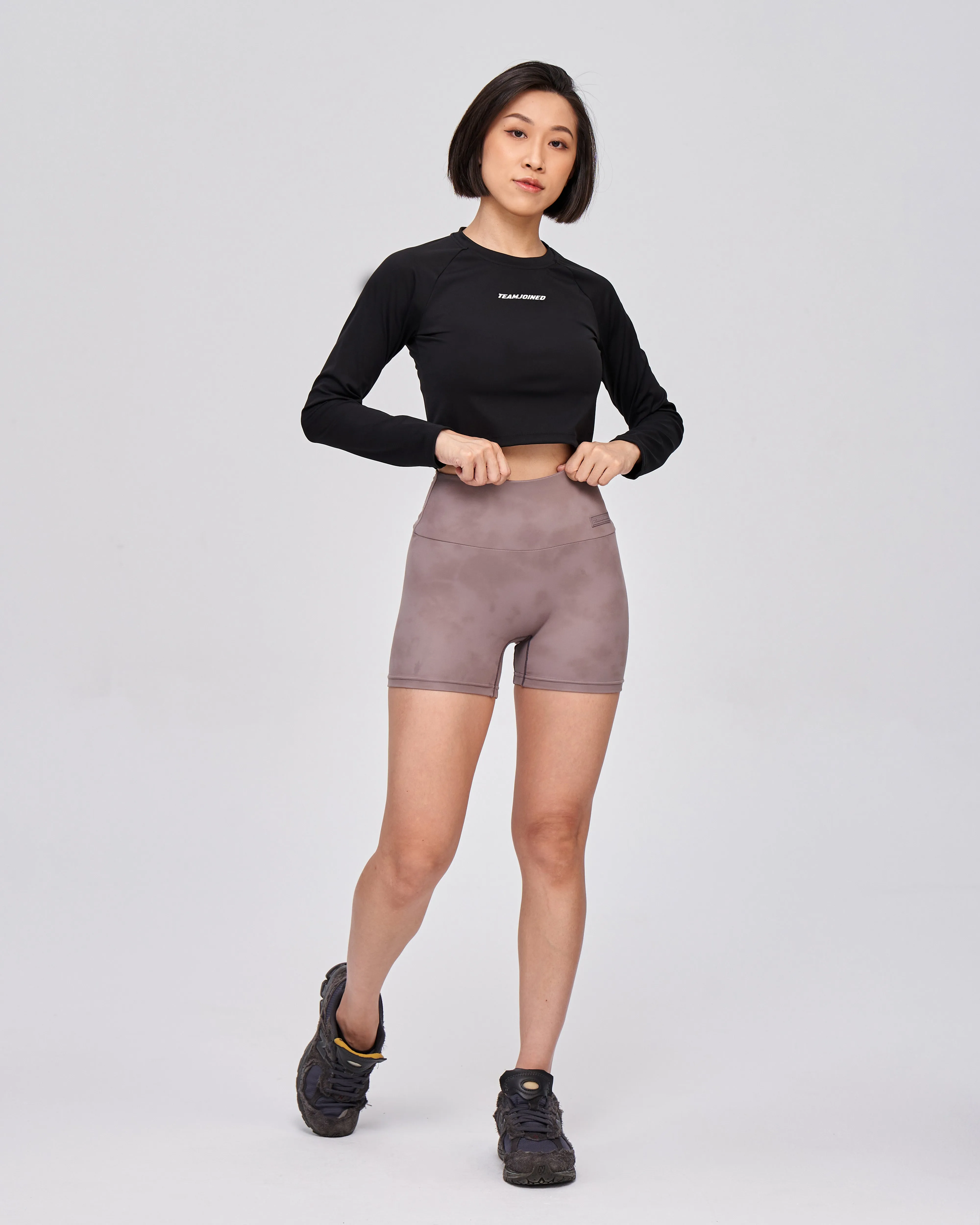 Luxe Raglan Long Sleeve Crop Tee