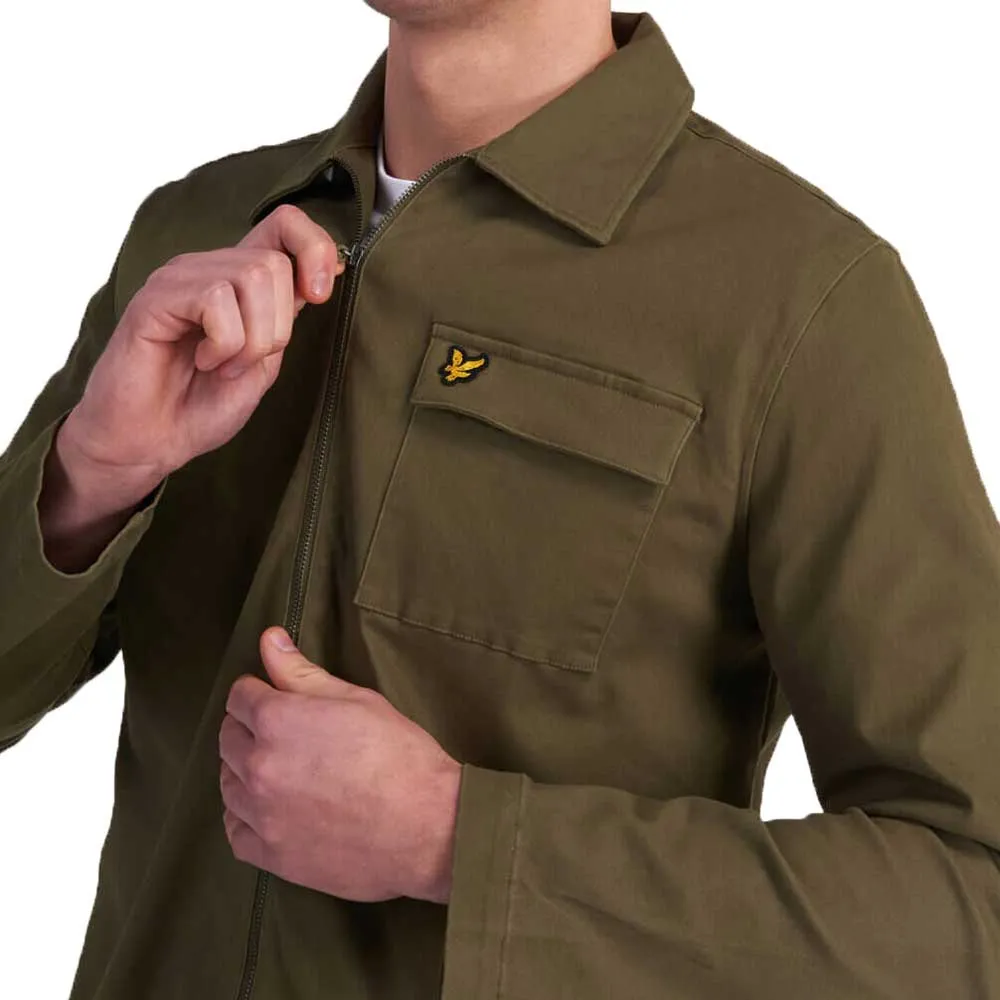 Lyle & Scott Twill Overshirt LW1216V - Lichen Green