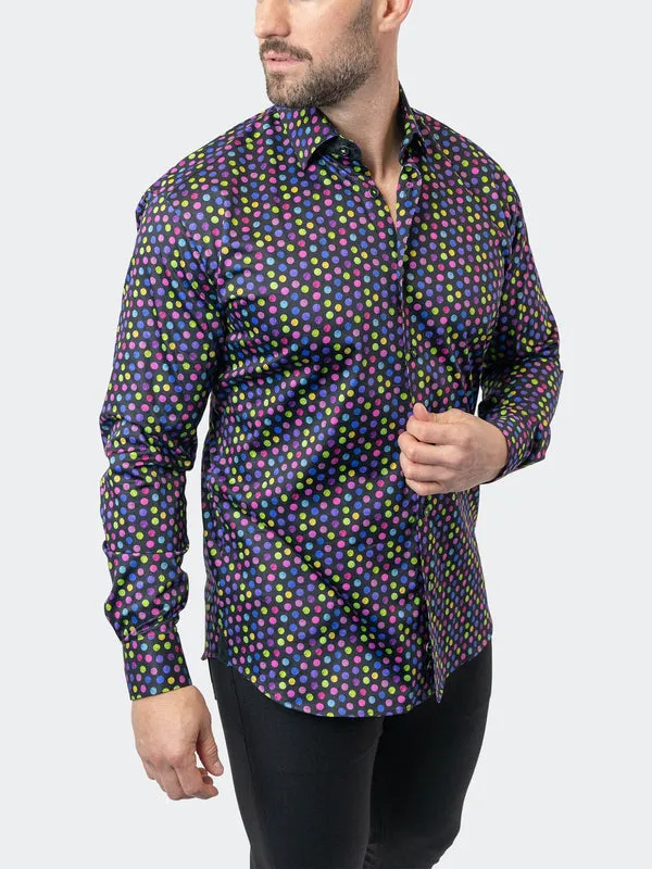 Maceoo Stretch Shirt | Fibonacci StretchSkittles Black