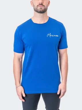 Maceoo Stretch Short-Sleeve Athletic Wear | Tee Signature SaksBlue