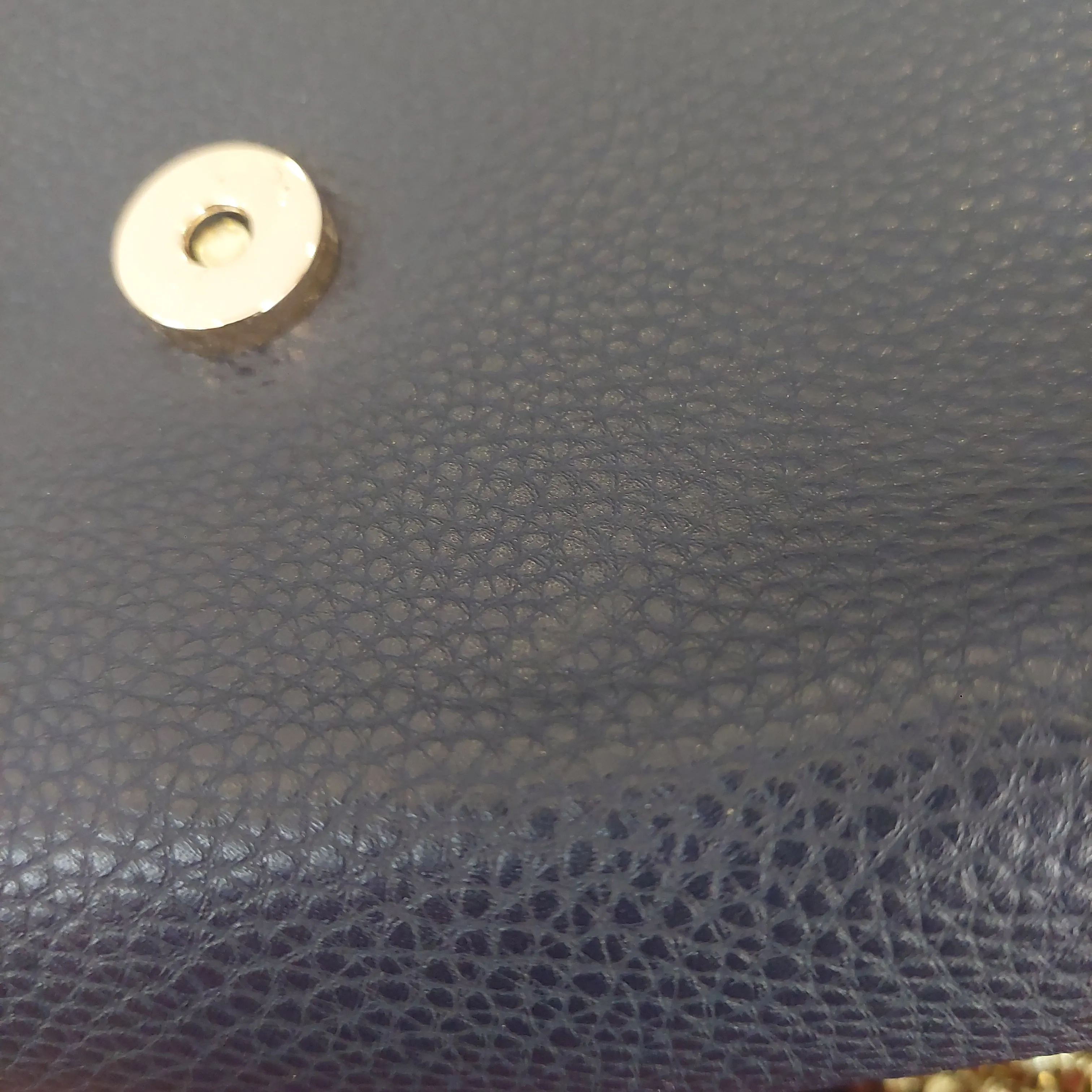 Mango Navy Pebbled Leatherette Crossbody Bag | Pre Loved |