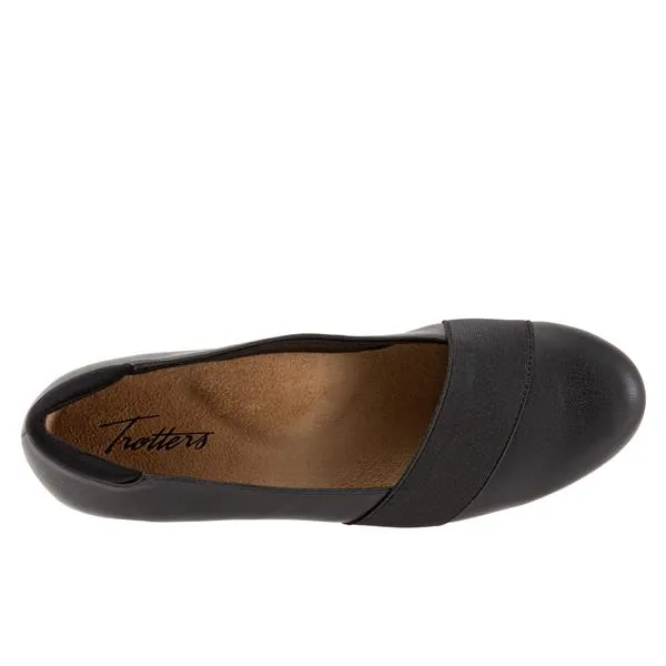 Melinda Black Slip-on Leather Shoes