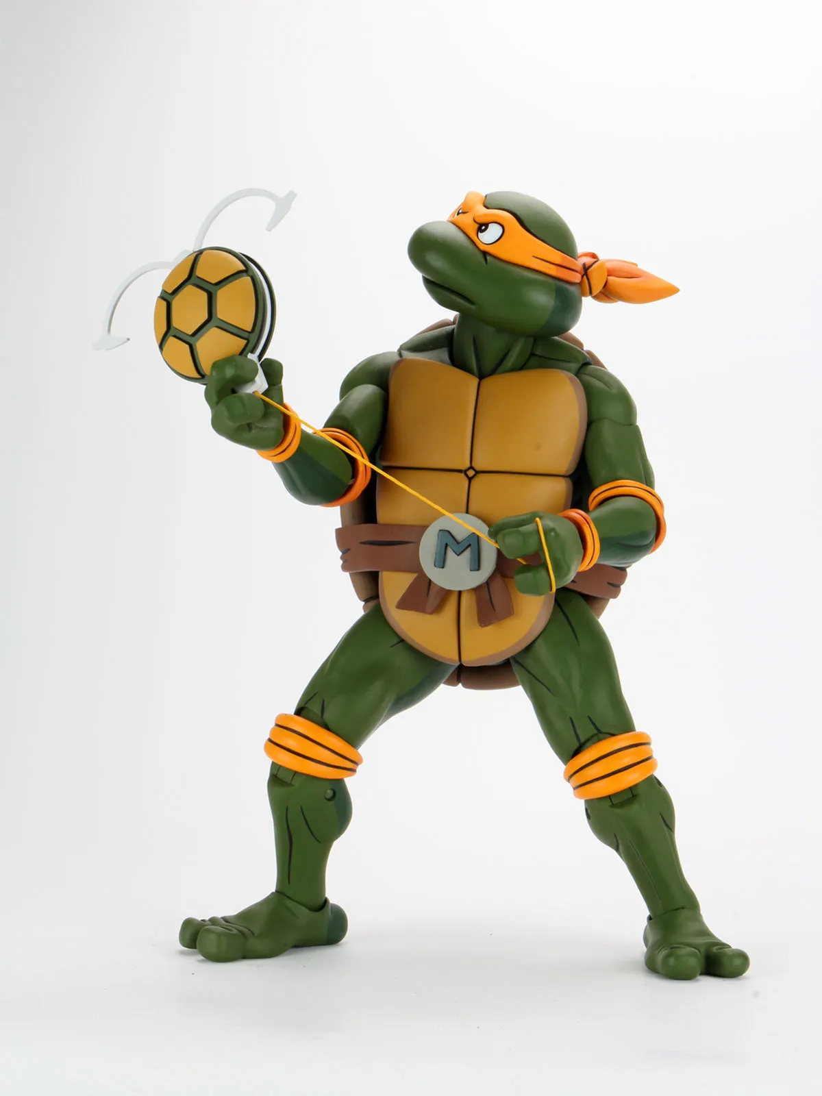 Michelangelo Cartoon Giant Size - 1/4 Scale Action Figurine - Teenage Mutant Ninja Turtles - NECA Collectibles