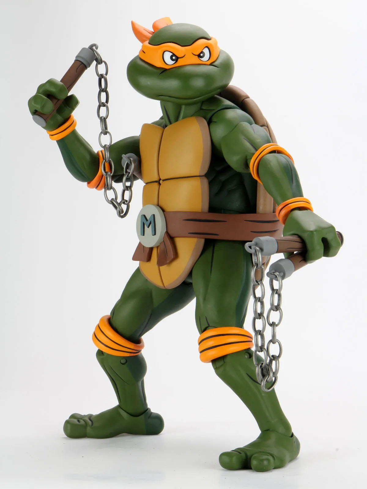 Michelangelo Cartoon Giant Size - 1/4 Scale Action Figurine - Teenage Mutant Ninja Turtles - NECA Collectibles