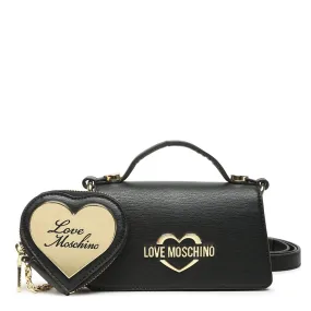 Mini Bag a Mano con Micro Clutch LOVE MOSCHINO linea Hollies colore Nero