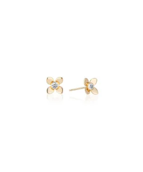 Mini Fleur Diamond Earrings