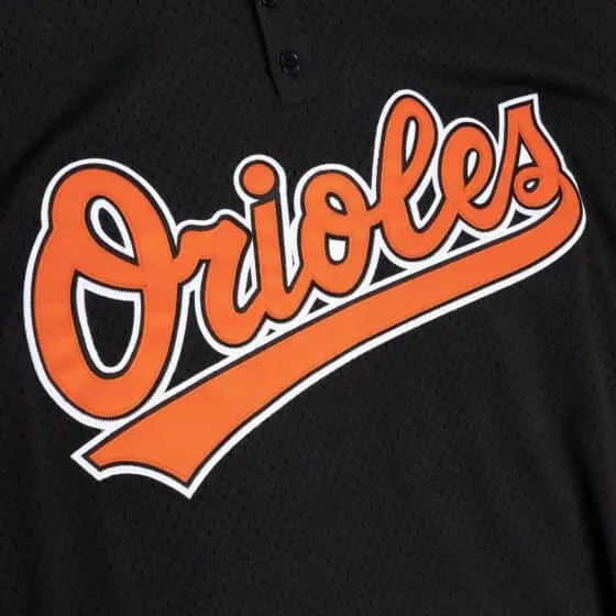 Mitchell & Ness MLB Authentic Cal Ripken Jr Baltimore Orioles 1997 BP Pullover Jersey (Black)