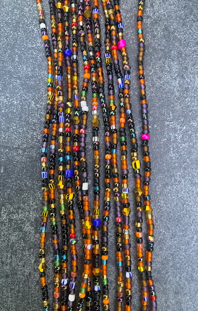 Mixed Emotions Tie On Waist Beads