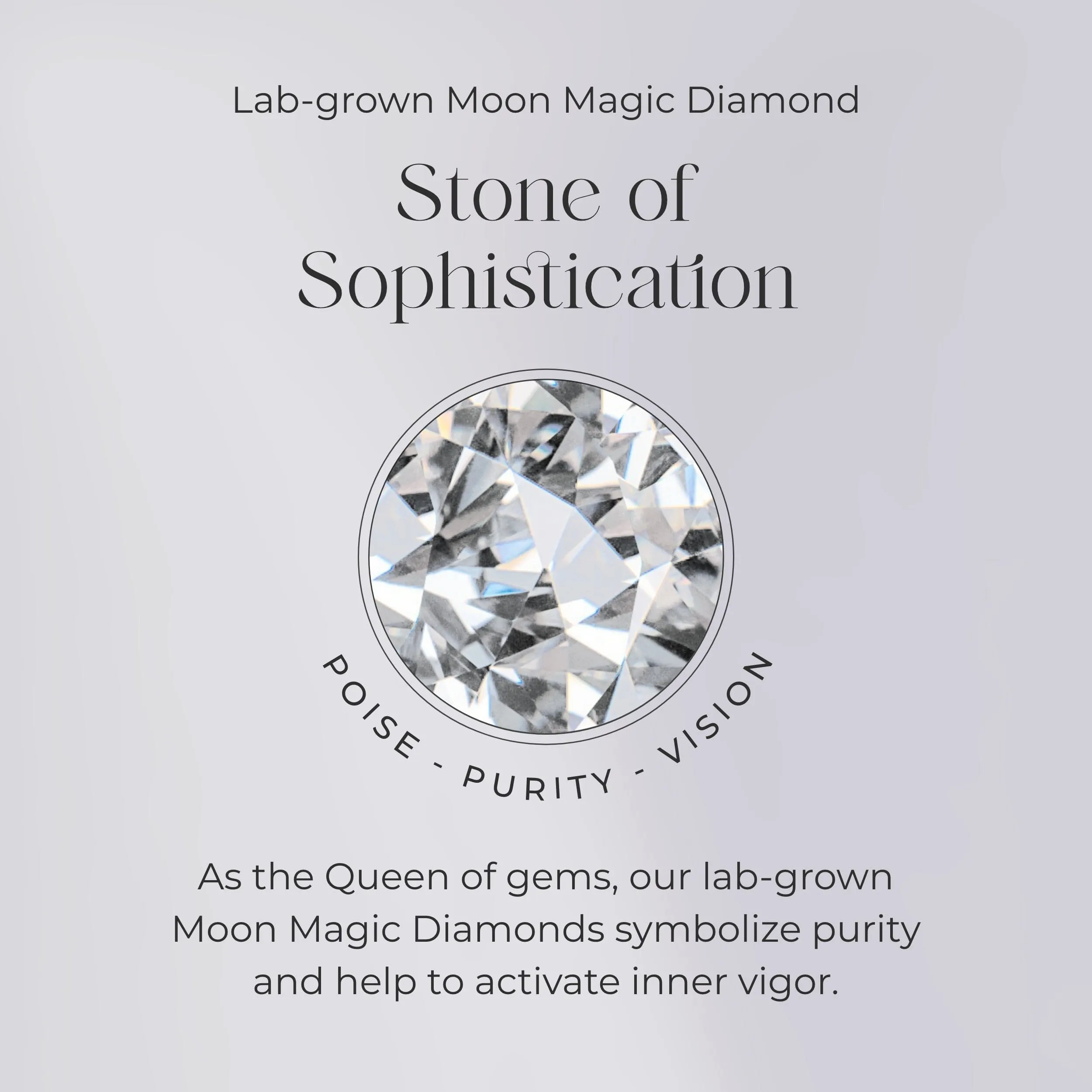 Moonstone Lab Diamond Necklace - Aries Zodiac Constellation