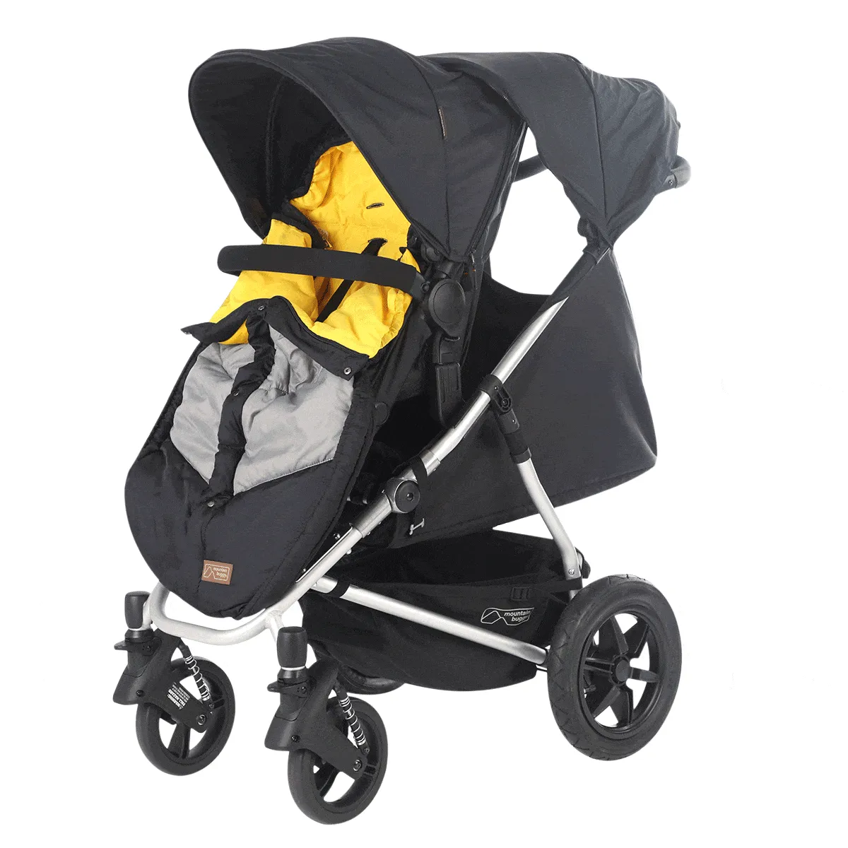 Mountain Buggy Cosmopolitan Plus Double Stroller - Black