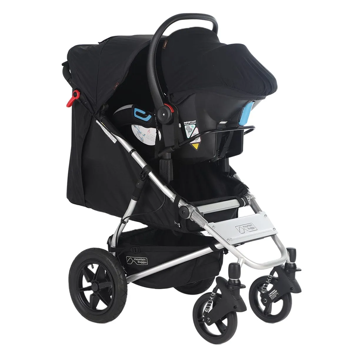 Mountain Buggy Cosmopolitan Plus Double Stroller - Black