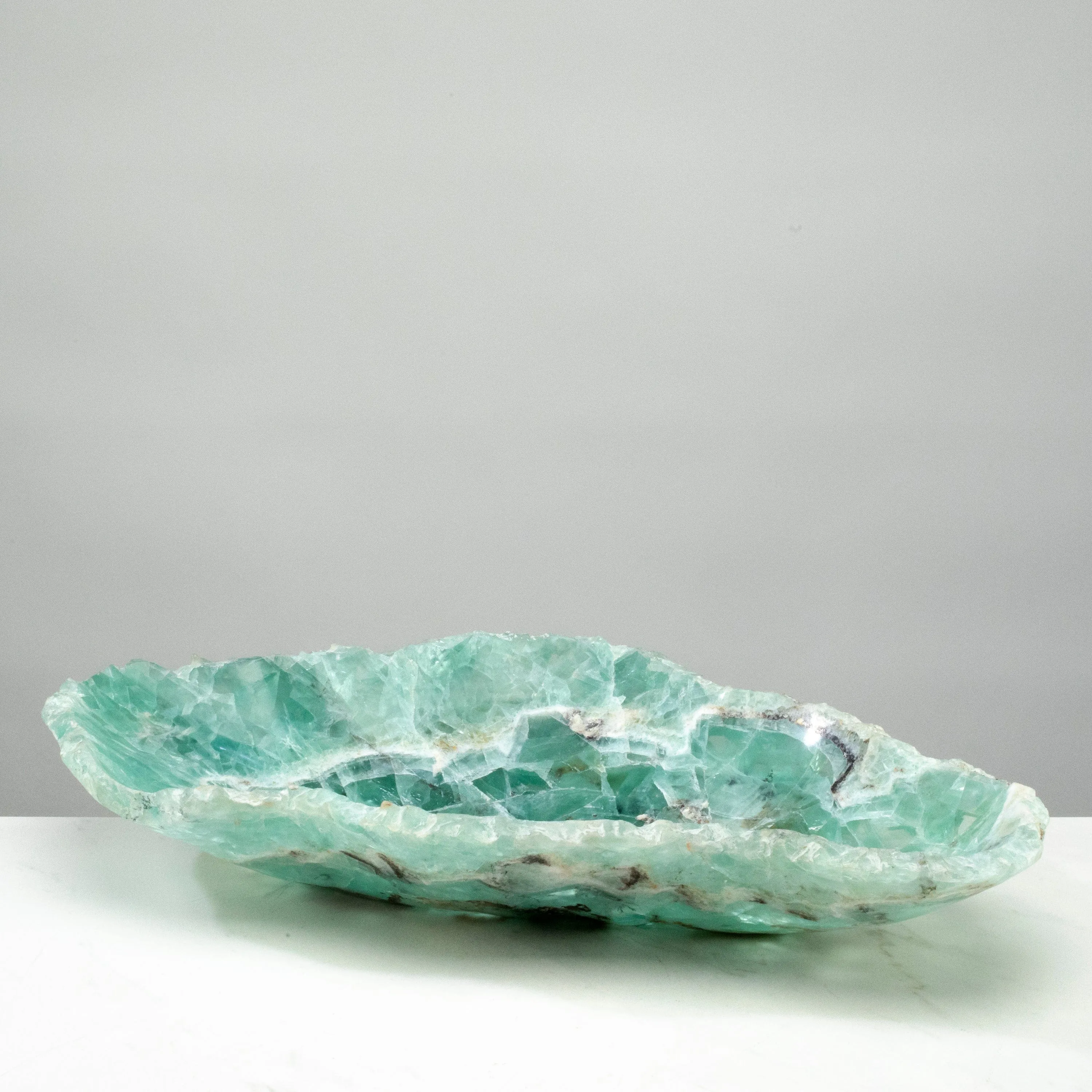 Natural Blue / Green Fluorite Bowl 20