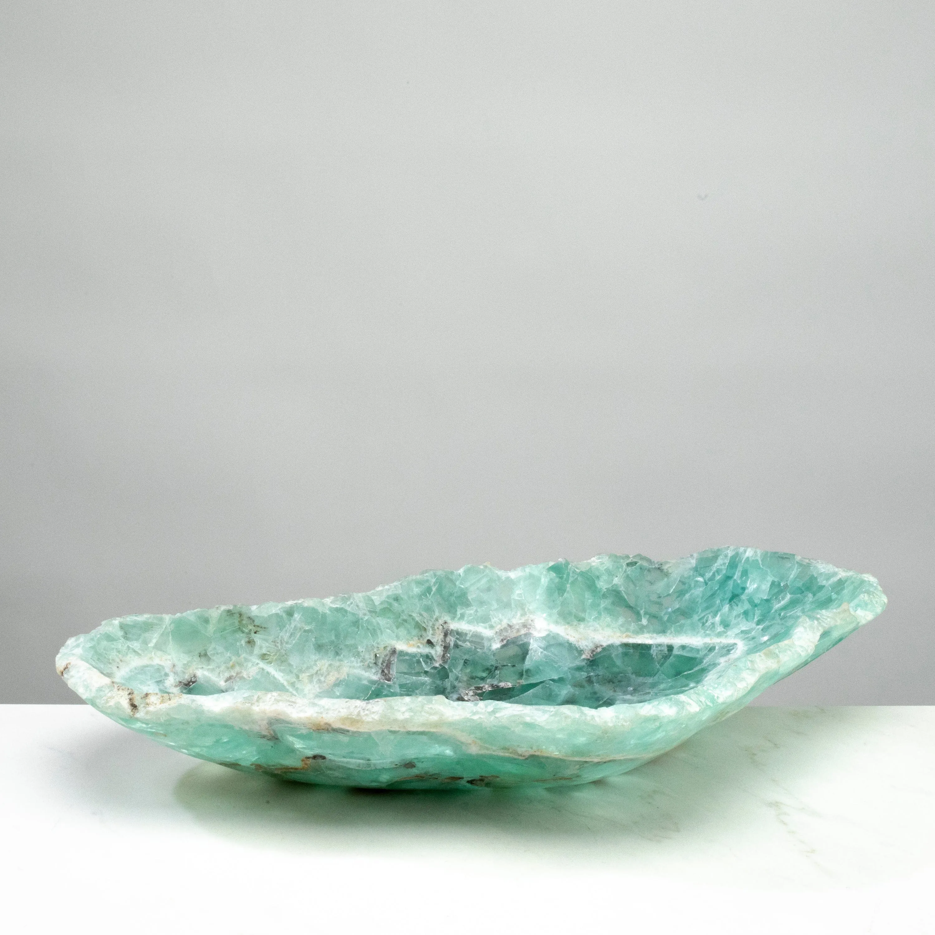 Natural Blue / Green Fluorite Bowl 20