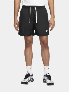 Nike Club Woven Flow Shorts - Black / White