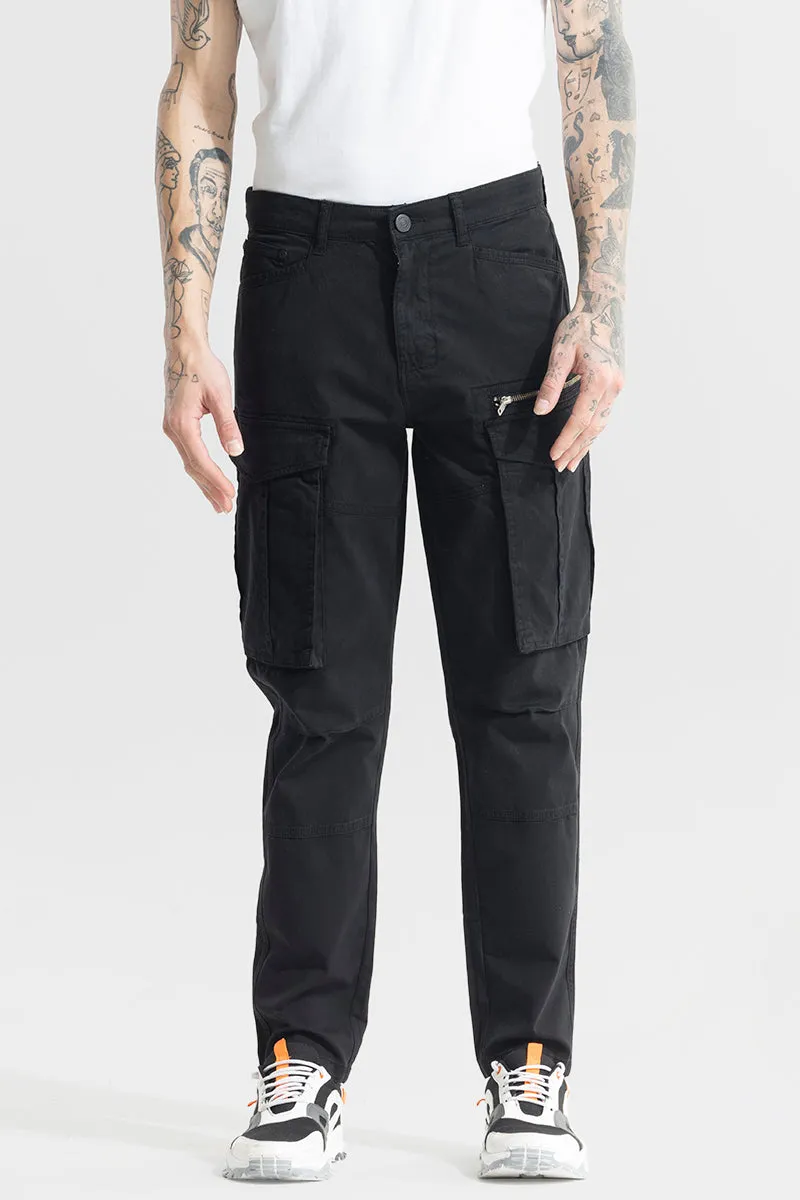 Outlander Black Cargo Pant