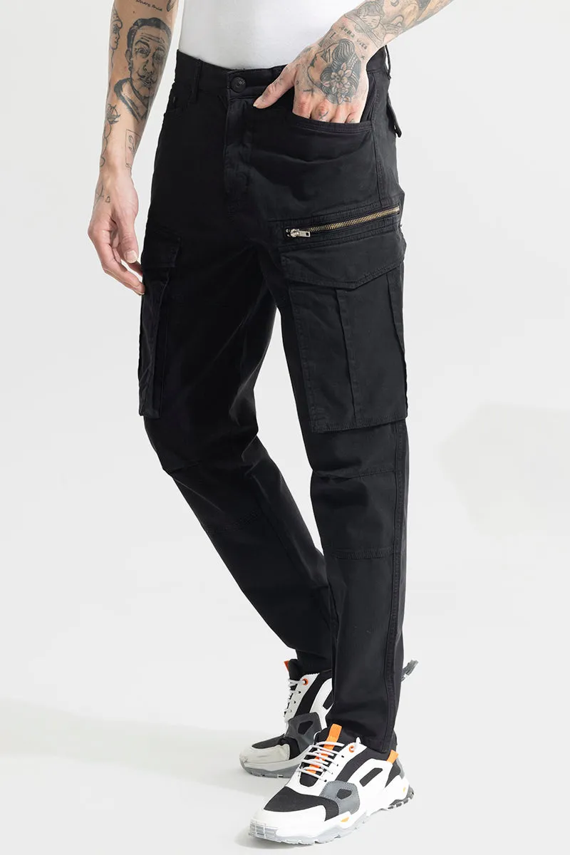 Outlander Black Cargo Pant