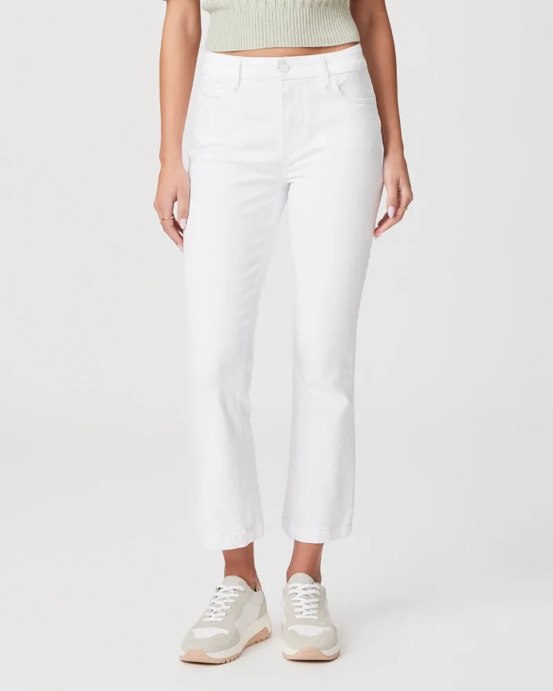 PAIGE Colette Crop Flare - Crisp White