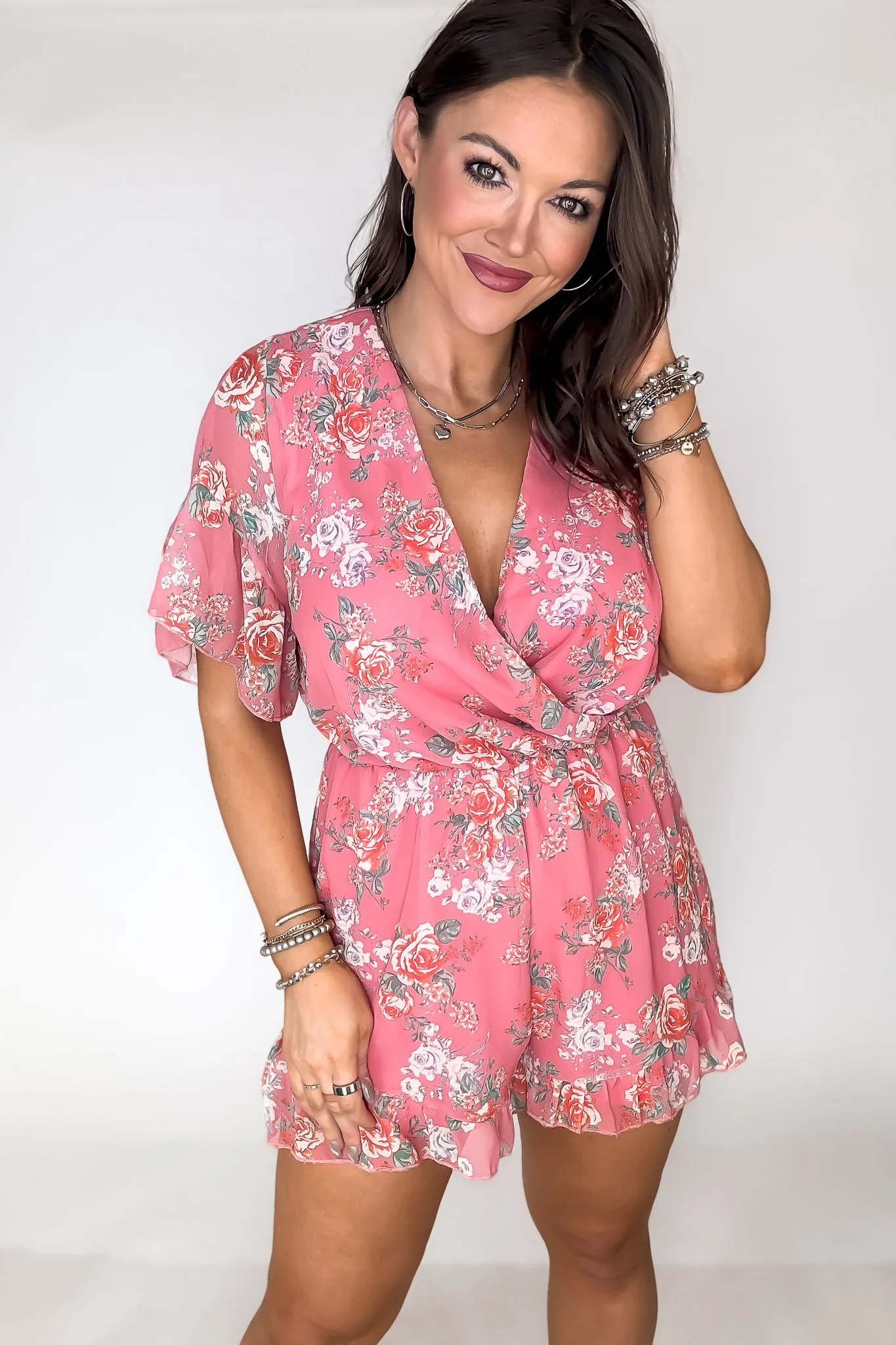 Pretty Positive Floral Romper