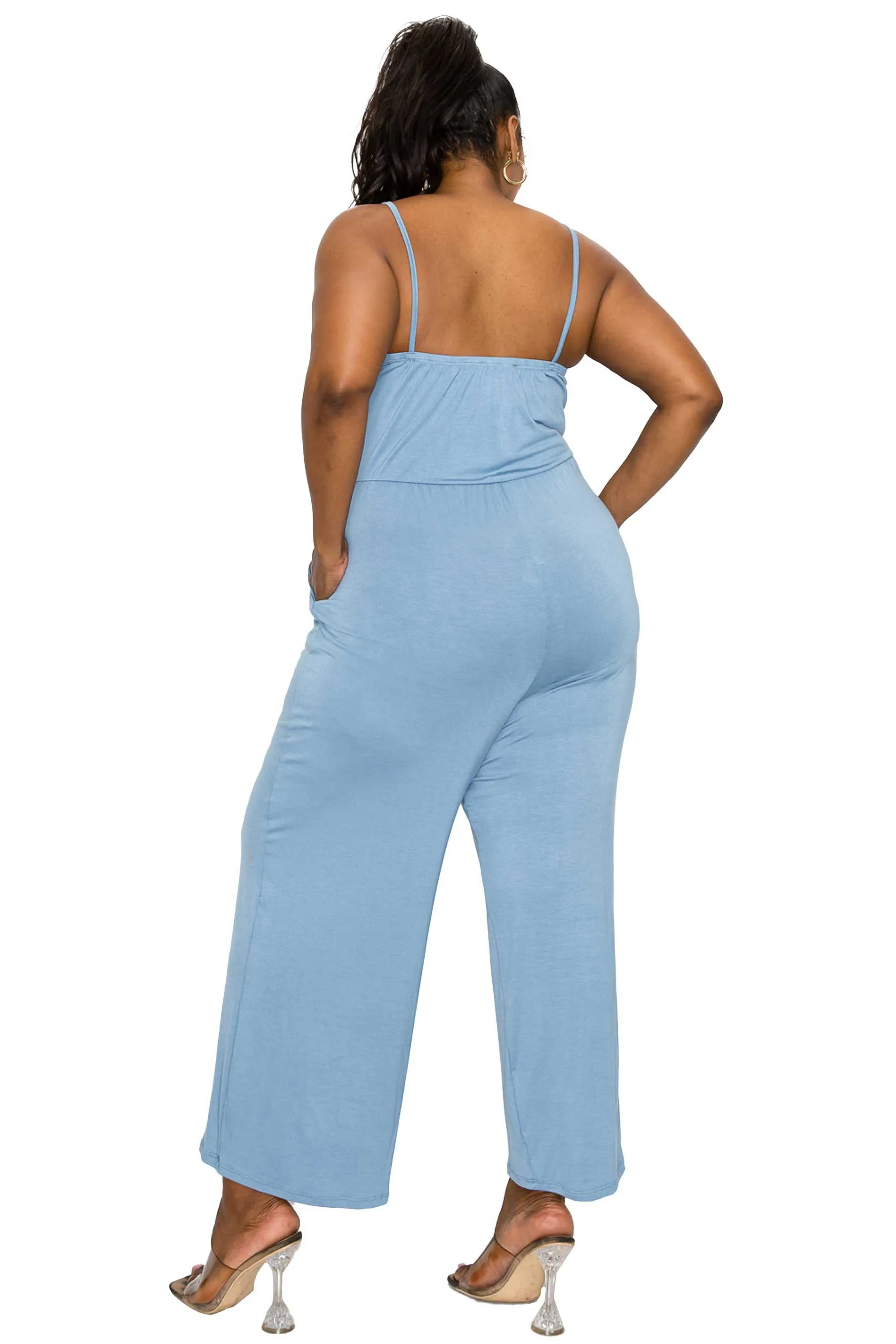 Raven Wide Leg Pocket Jumpsuit