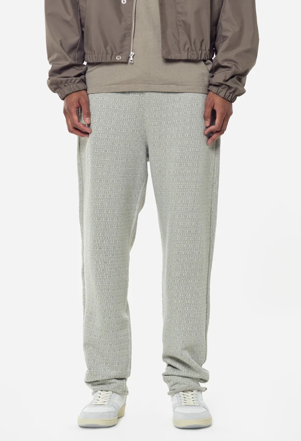 Raw Edge Jacquard Sweats / Dust