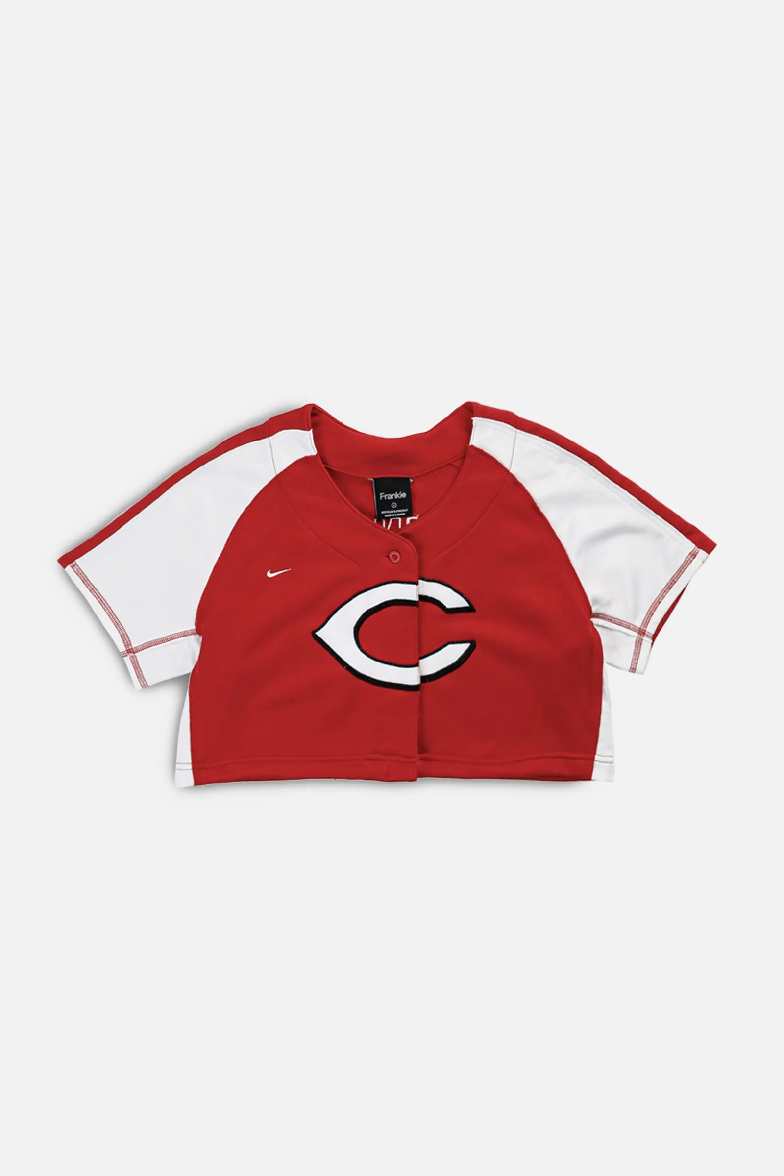 Rework Crop Cincinnati Reds MLB Jersey - S