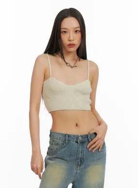 Ribbed Crop Cami Top IA417