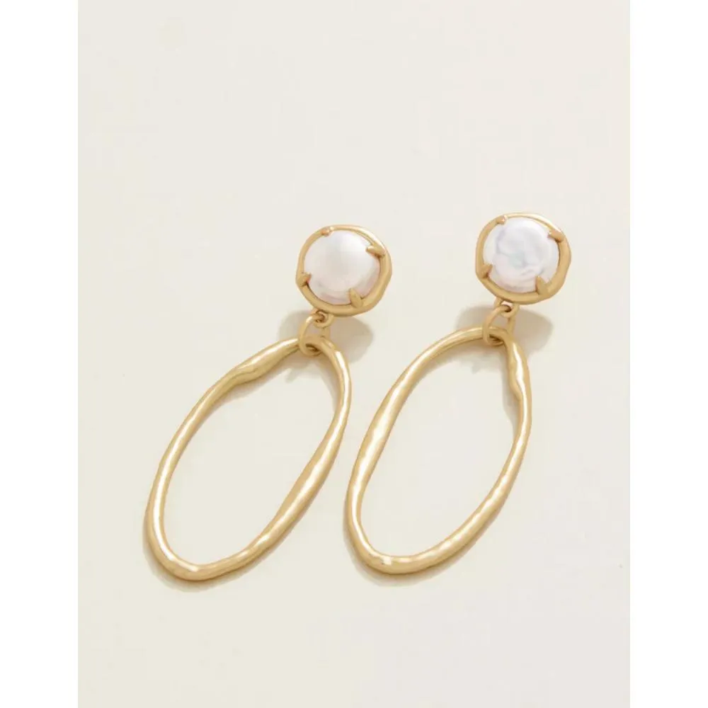 Spartina River Club Earrings - Pearl