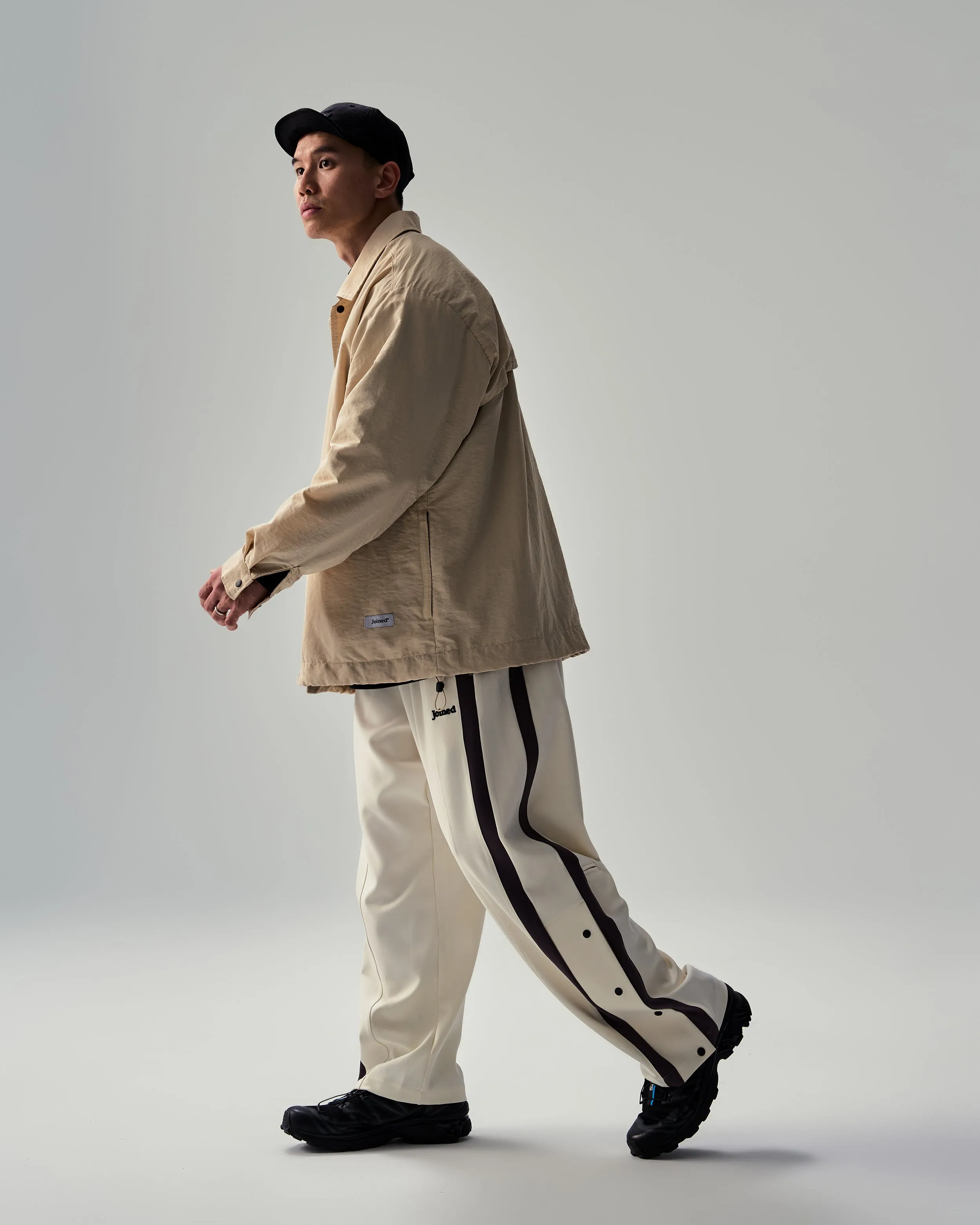 Stripe Pockets Tech Wide Pants