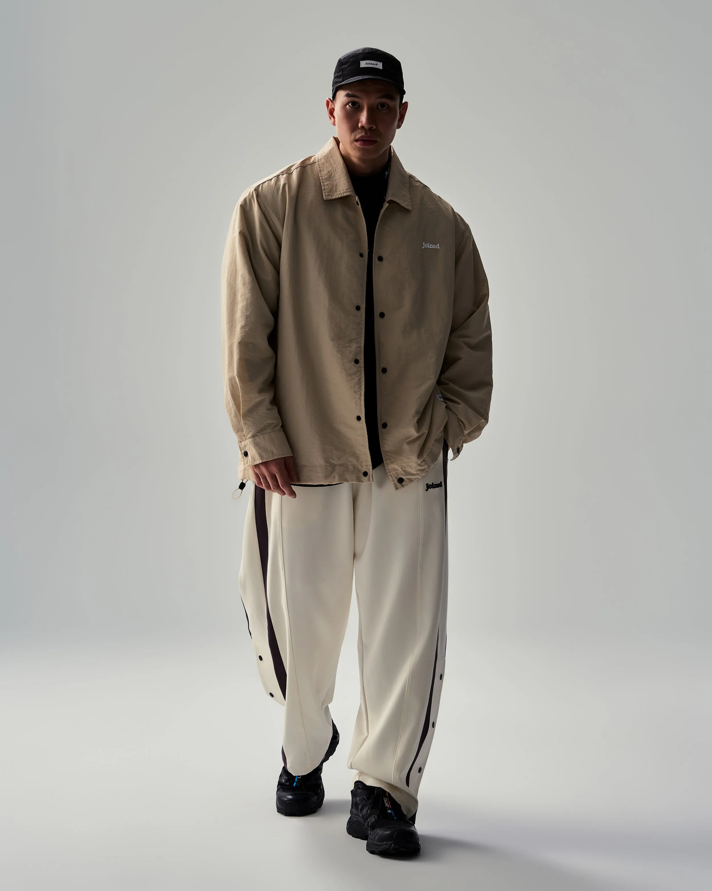 Stripe Pockets Tech Wide Pants