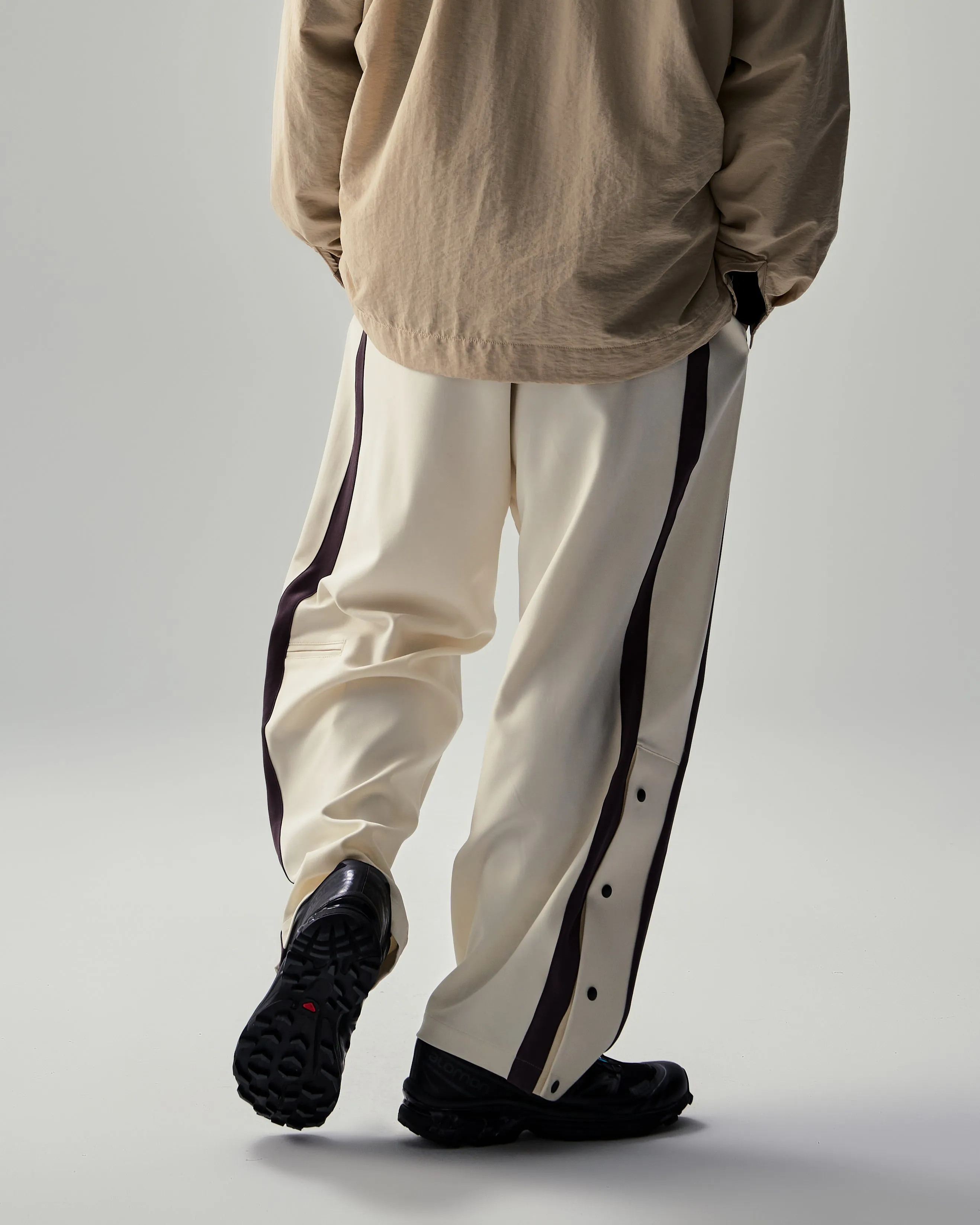 Stripe Pockets Tech Wide Pants