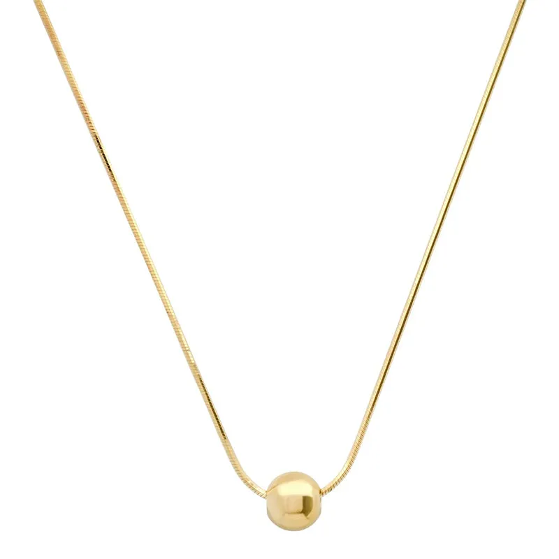 TAI RITTICHAI | Snake Chain with Single Gold Ball