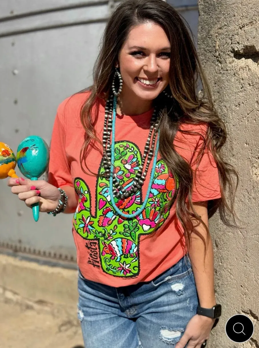 The Coral Cactus Tee